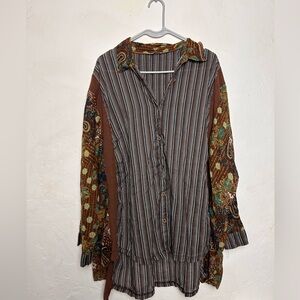 Free People Intimately Boho Button Down Top